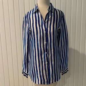 Paper White 100% silk Blouse